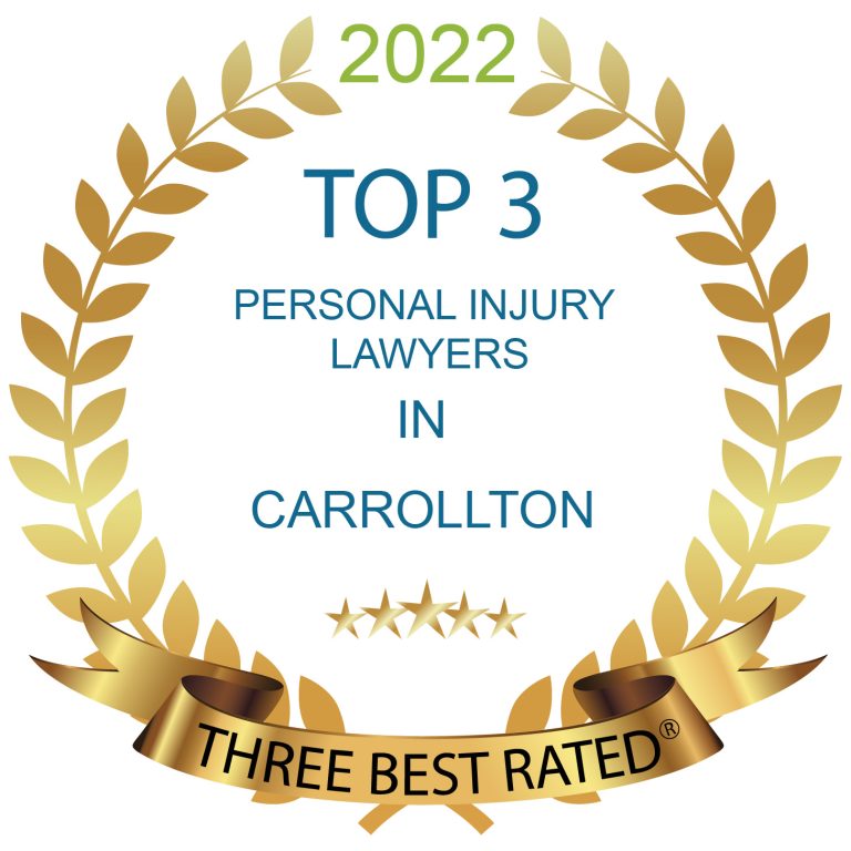 Top 3 Personal Injury Lawyer in Carrollton ThreeBest Award