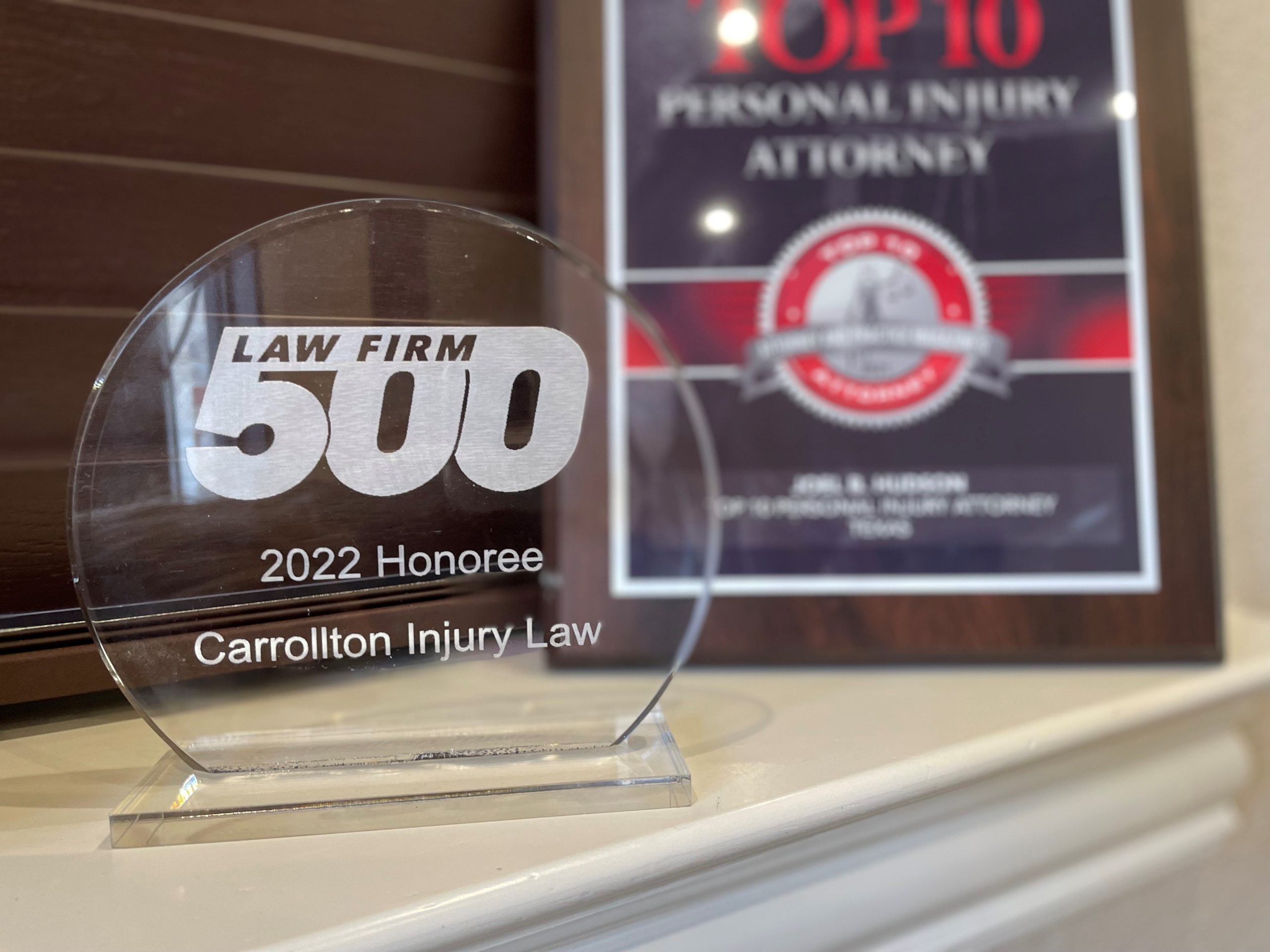 Carrollton Injury Law 2022 Law Firm Honoree Award