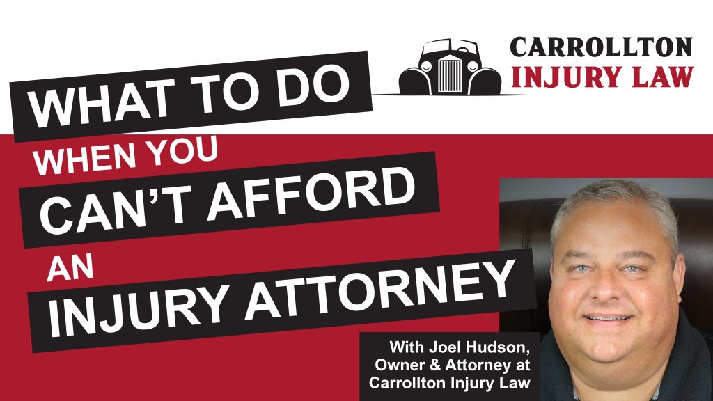 What to do when you can't afford an injury attorney